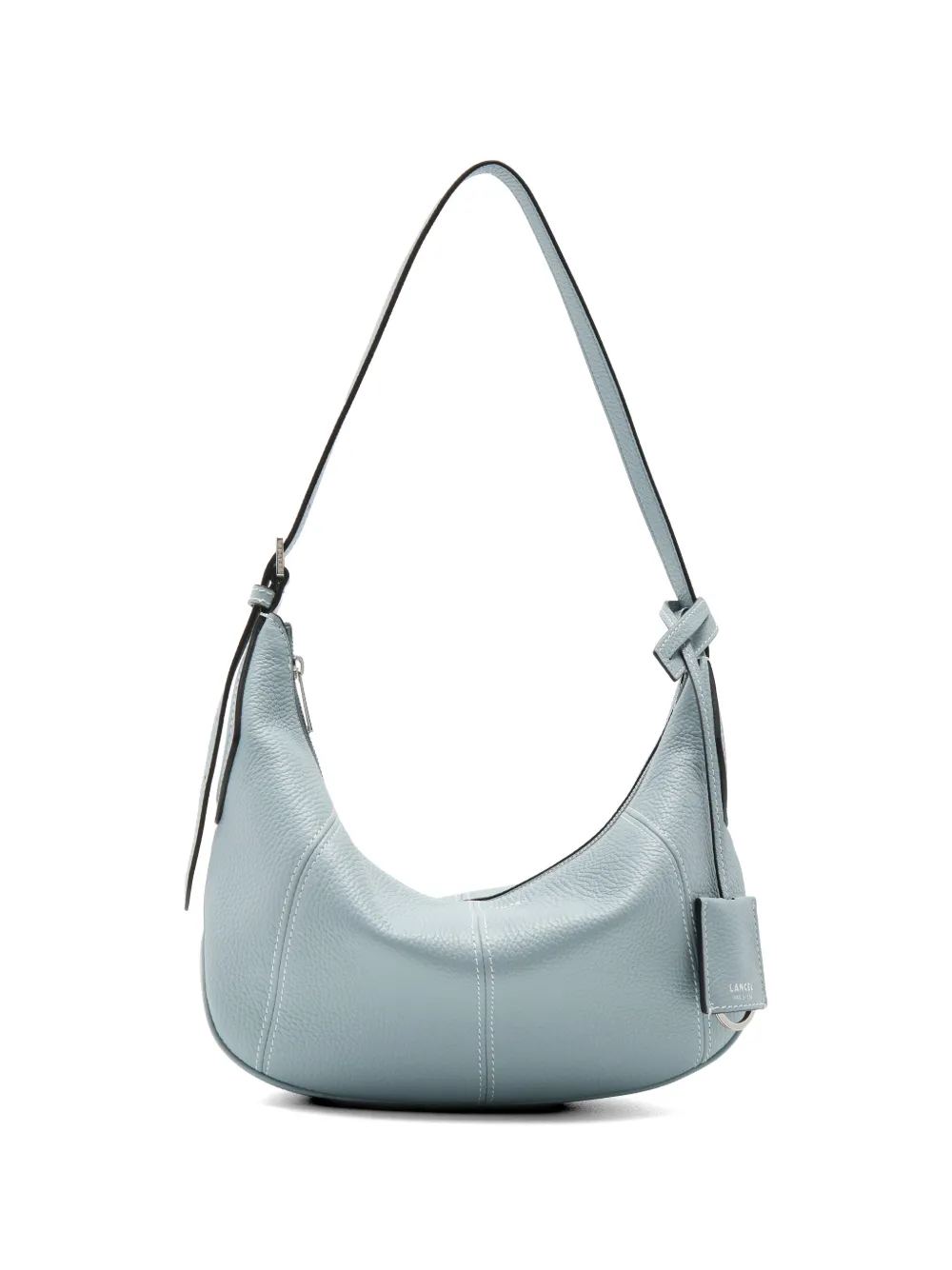  Lancel Zip Leather Shoulder Bag - Blue 