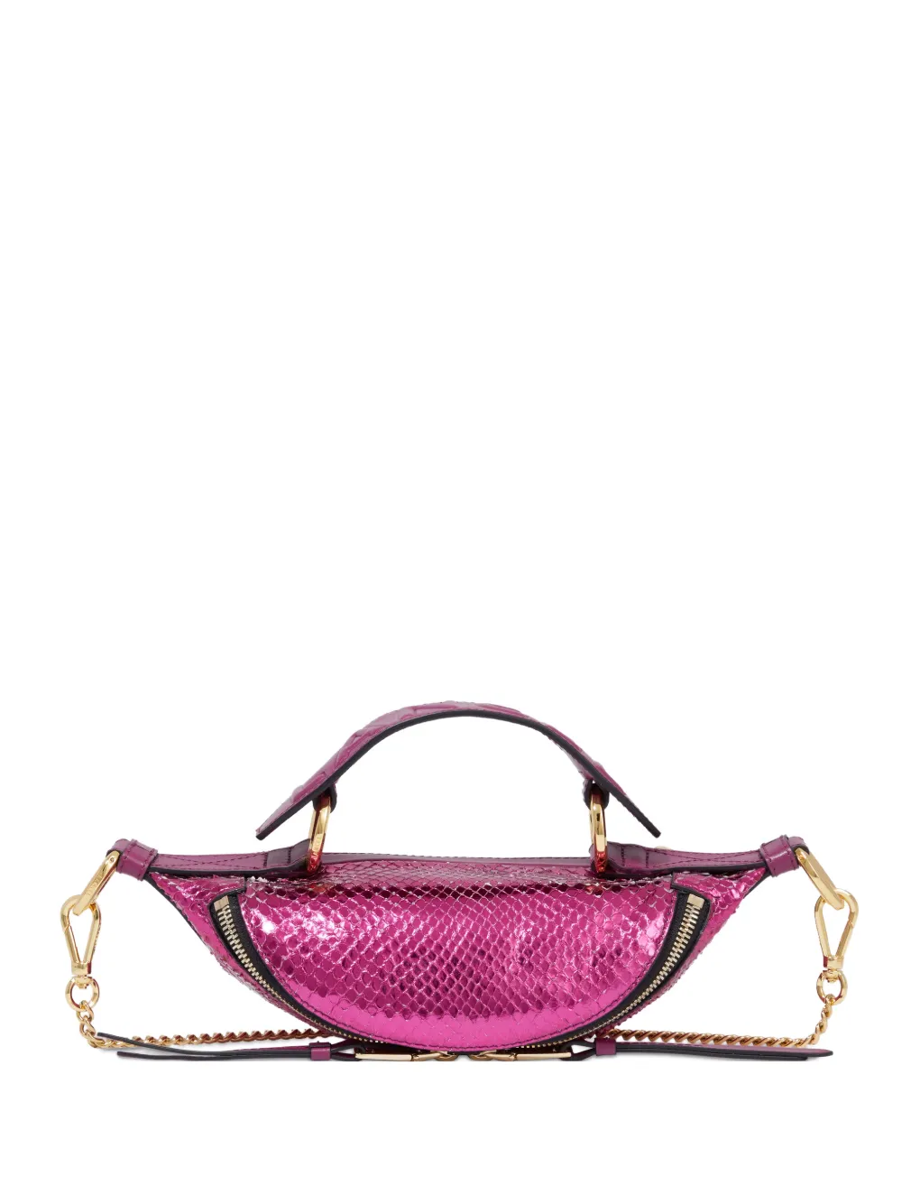 Lancel Origami leather shoulder bag - Rosa