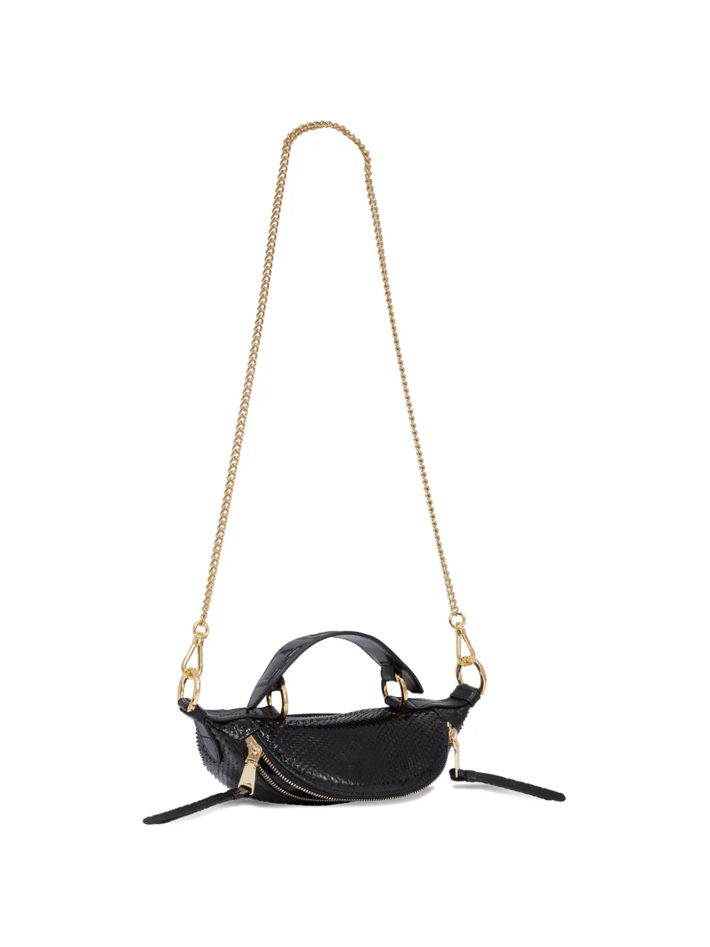 Lancel Origami leren schoudertas Zwart