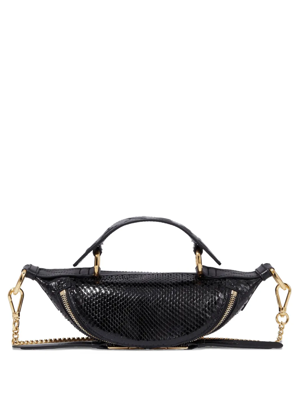 Lancel Origami leather shoulder bag - Nero