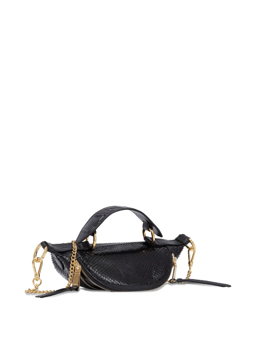 Lancel Origami leren schoudertas Zwart