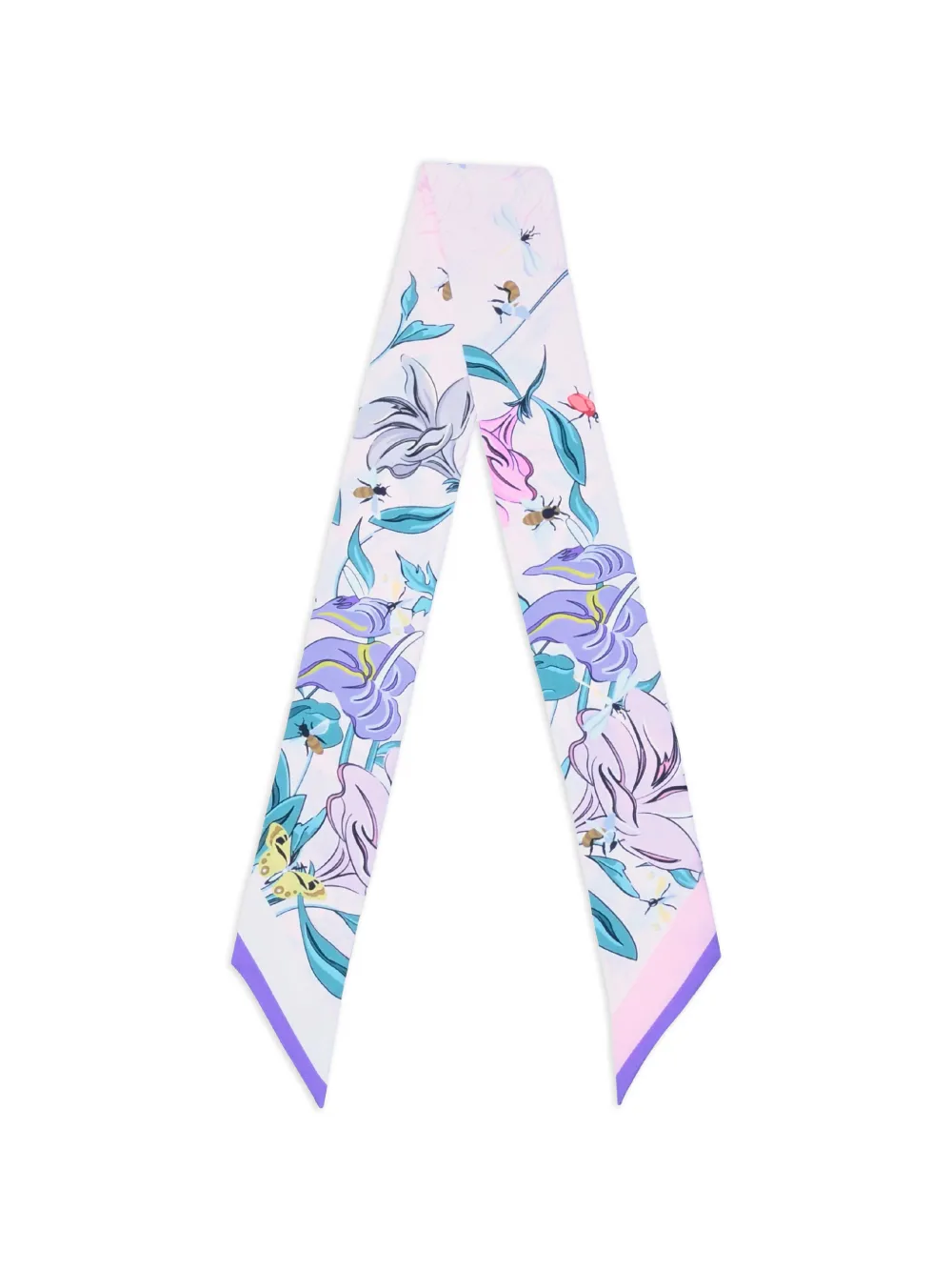 Lancel floral print headband - Bianco