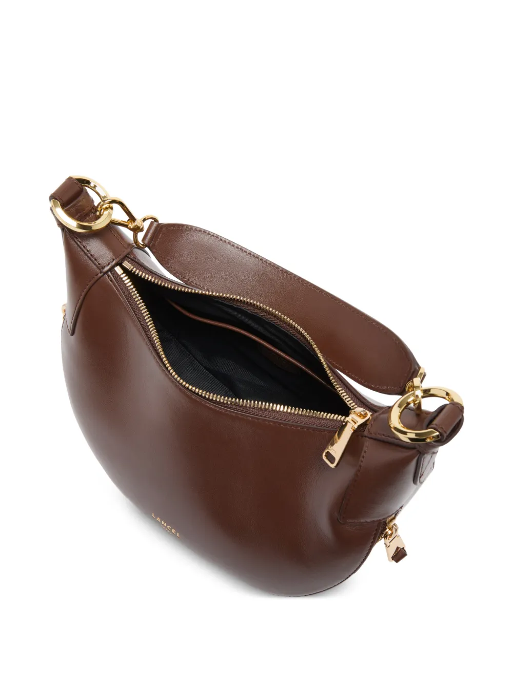 Lancel Origami schoudertas met rits Bruin