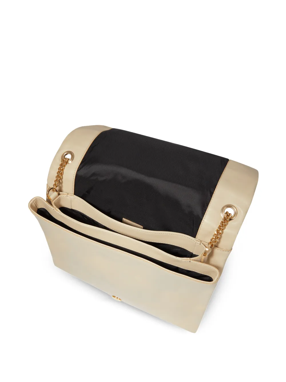 Lancel Billie leren crossbodytas met ketting Beige