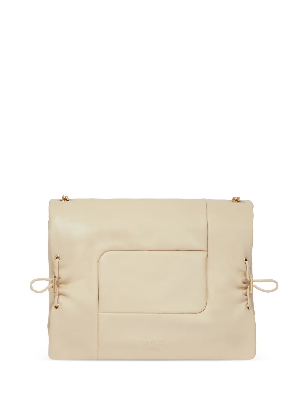 Lancel Billie chain leather cross body bag - Toni neutri