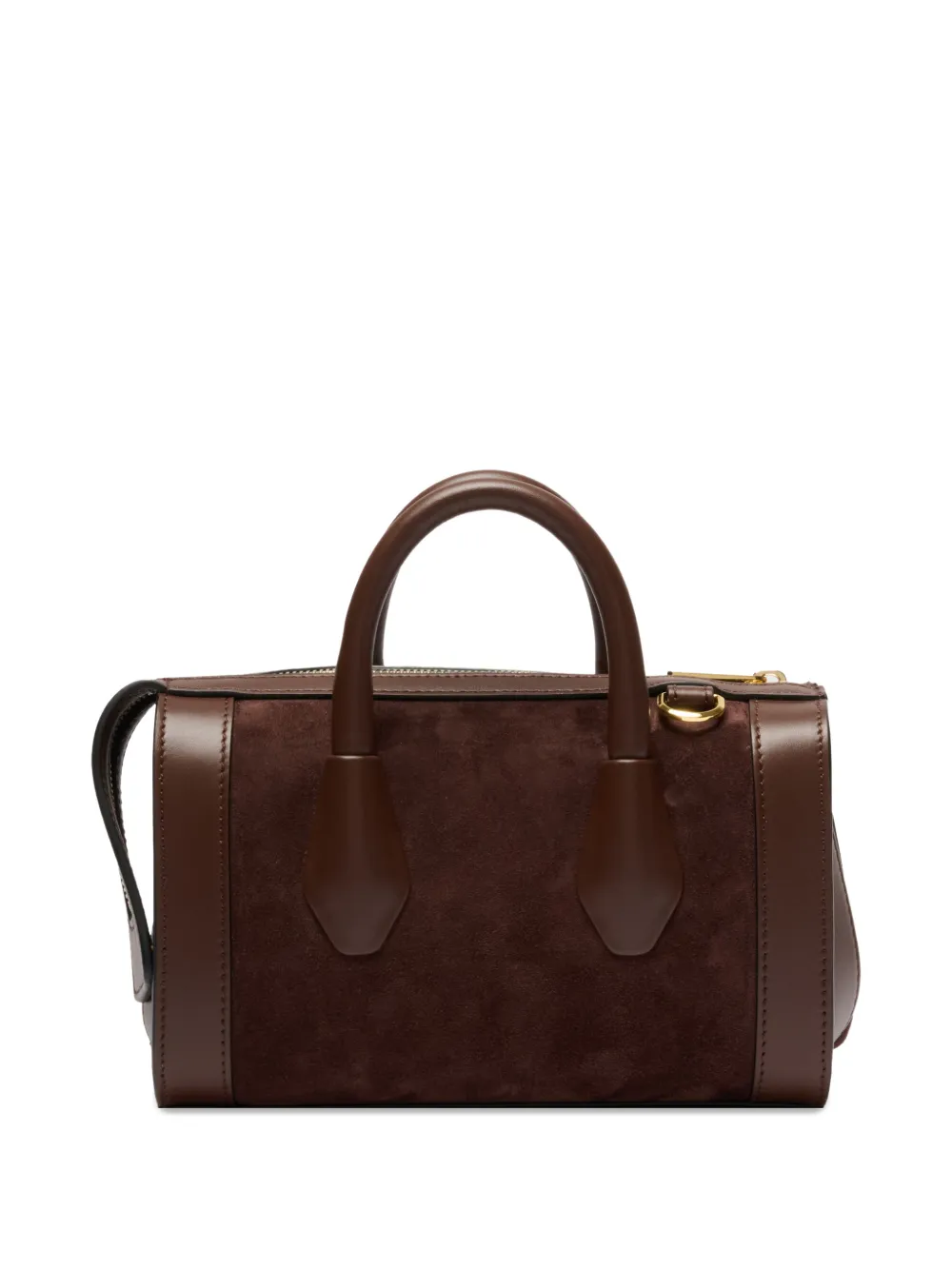 Lancel Shopper met suède vlakken Bruin