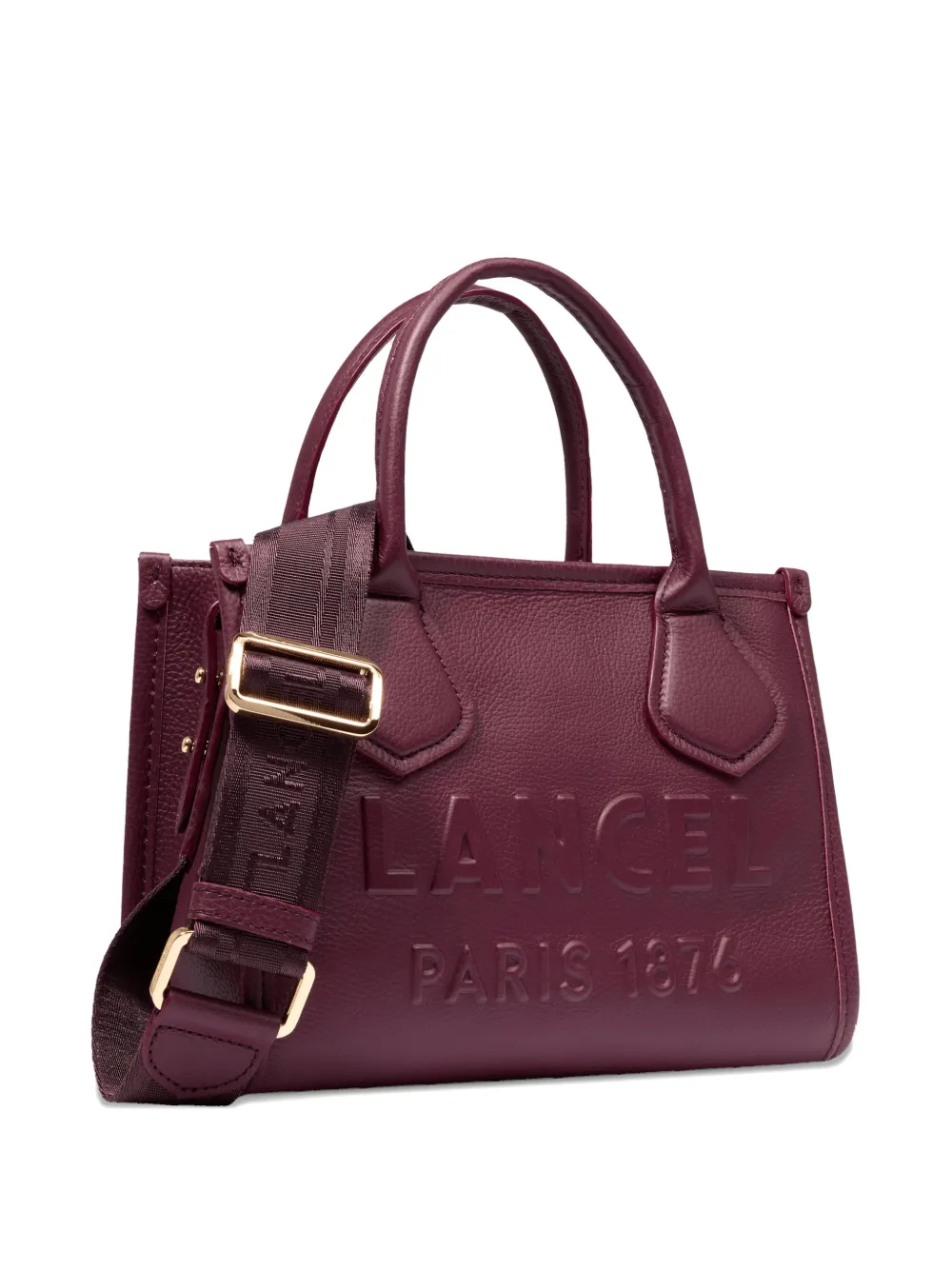 Lancel Jour shopper met logo Paars