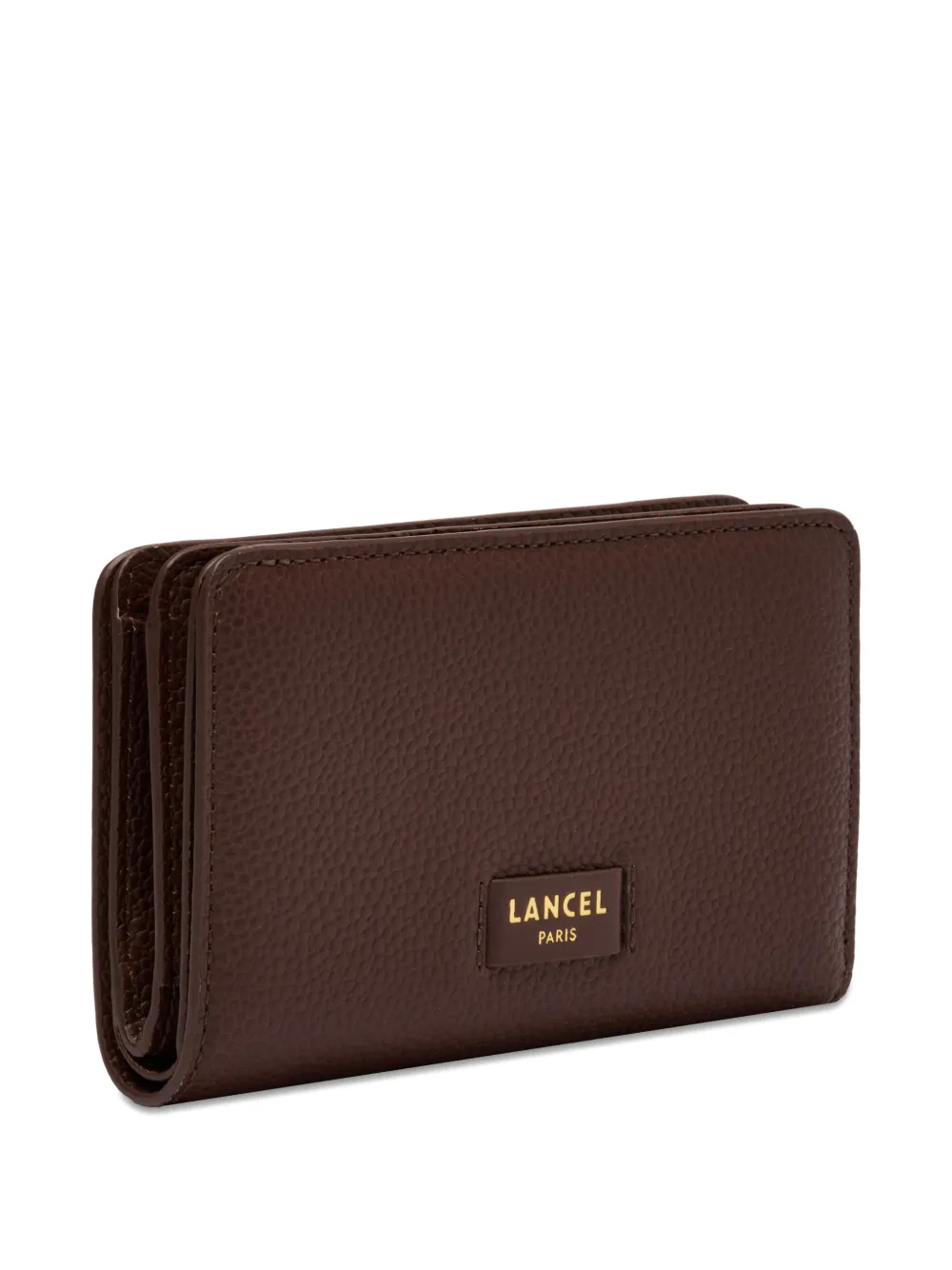 Lancel Ninon leren portemonnee met rechthoekige rits Bruin