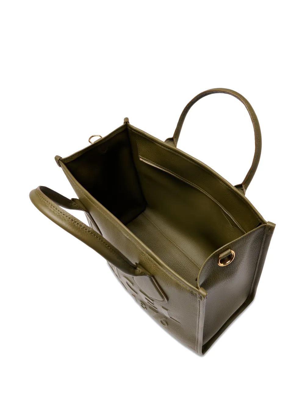 Lancel Jour leren shopper met rits Groen