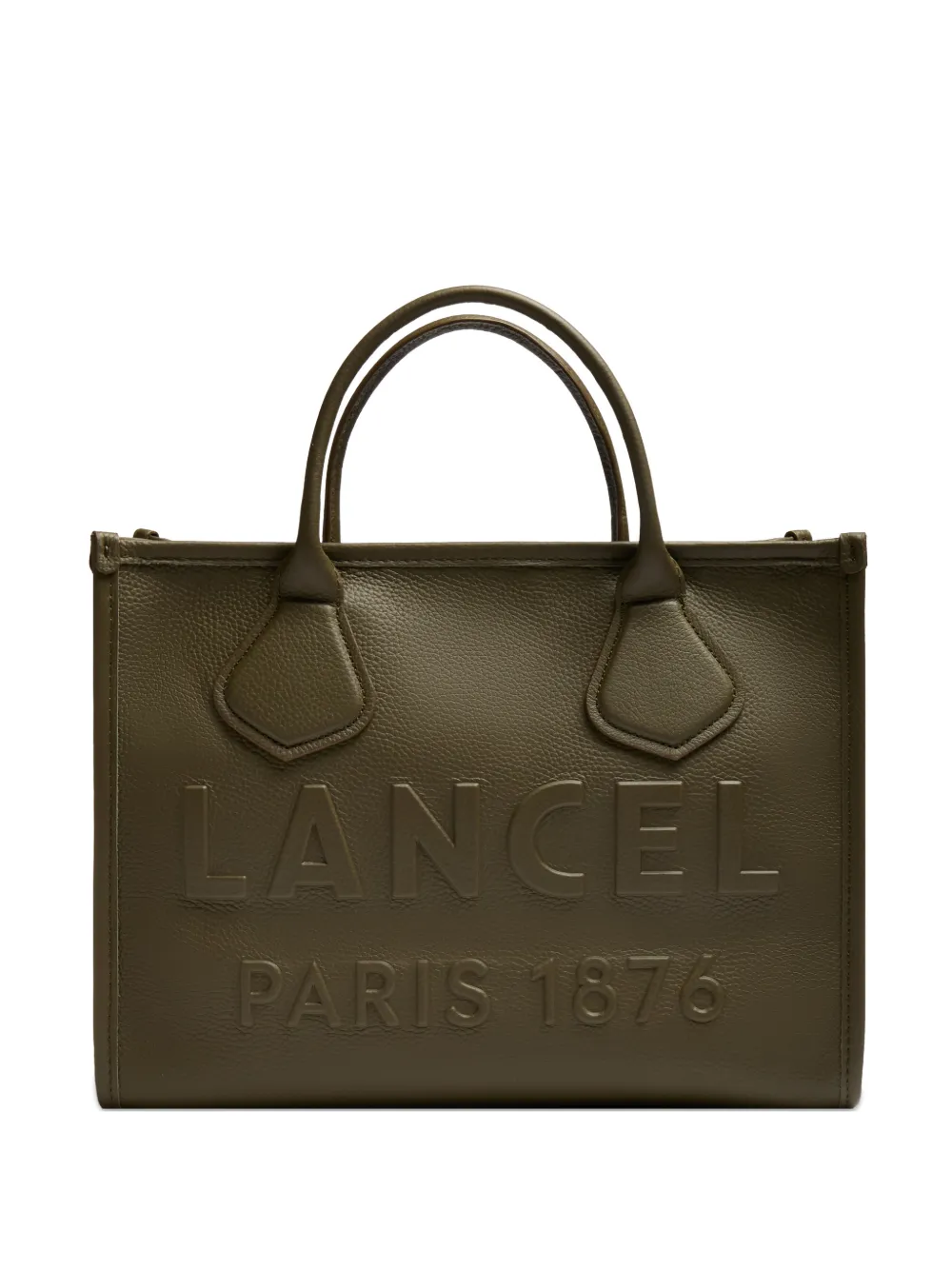 Lancel Jour zipped leather tote bag - Green