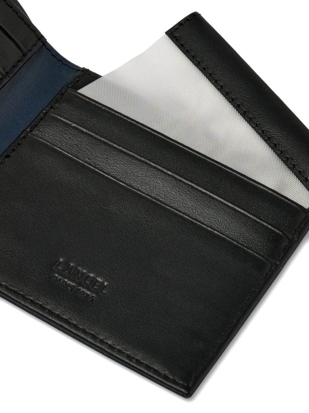 Lancel Leon portemonnee met logo Blauw