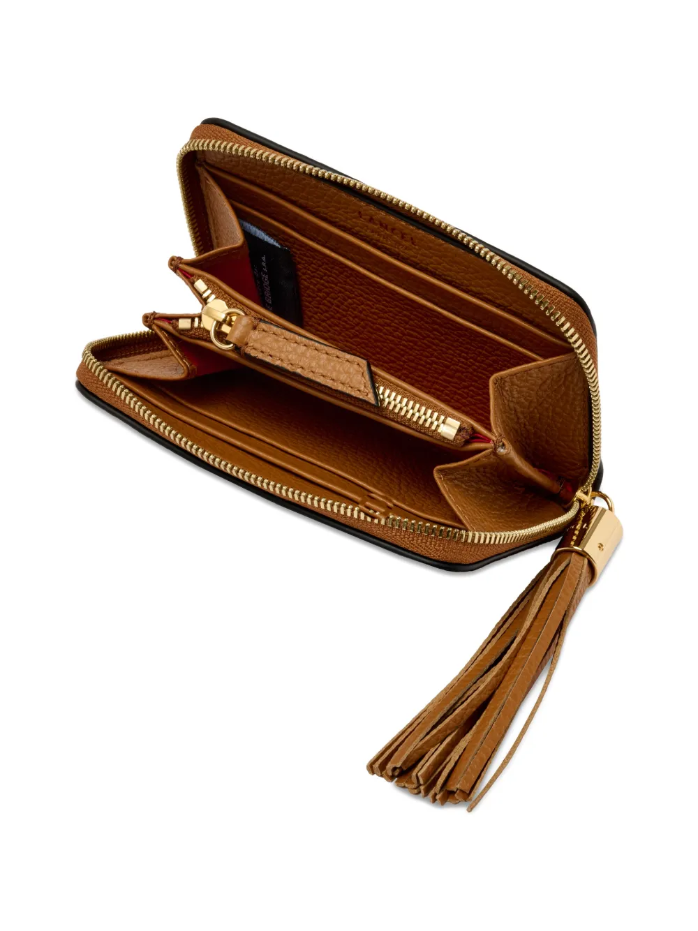  Lancel Premier Flirt Tassel Zip Wallet - Brown 