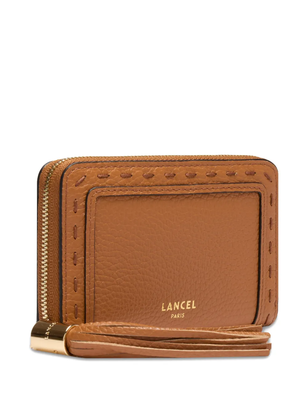  Lancel Premier Flirt Tassel Zip Wallet - Brown 