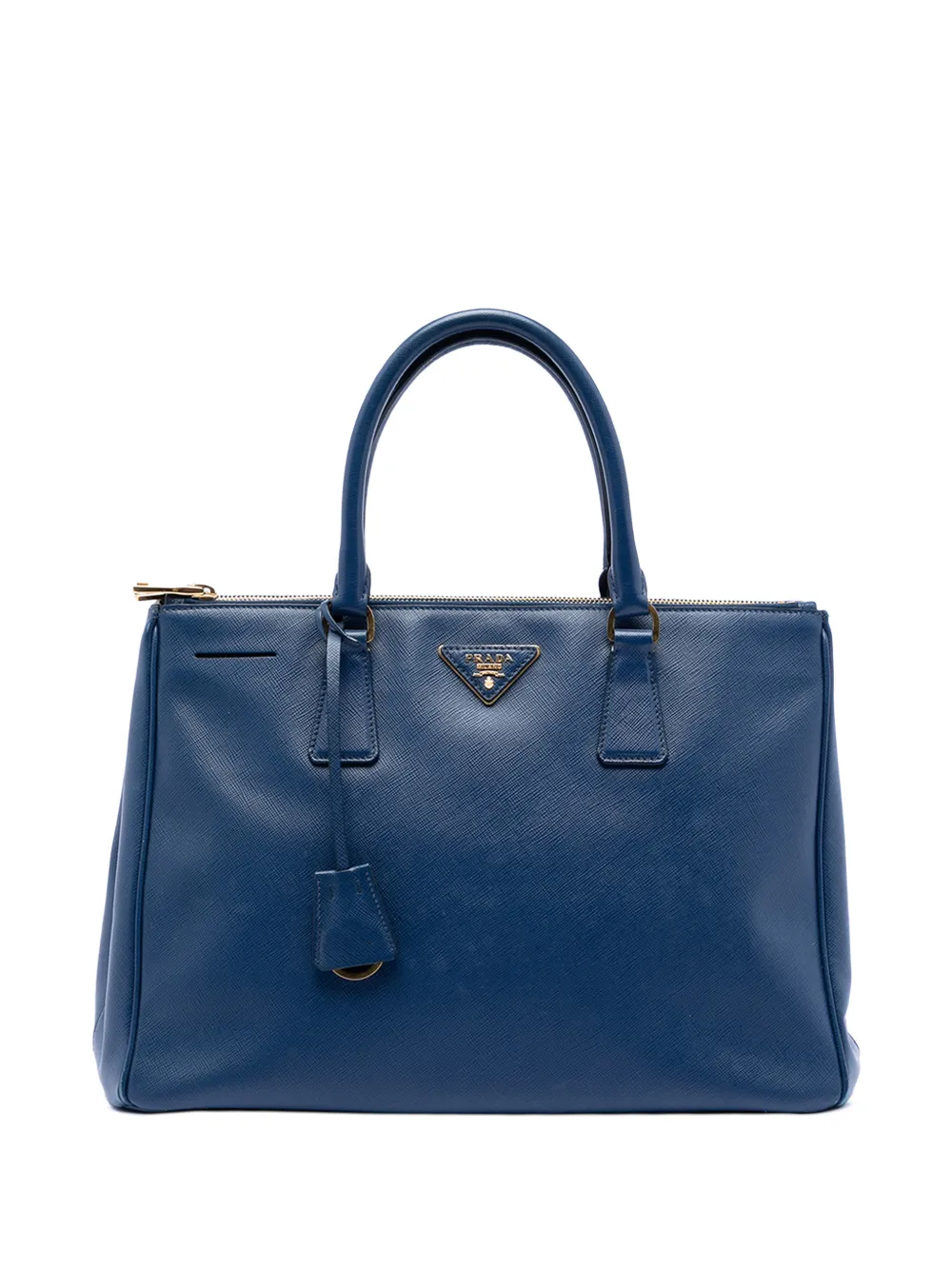 Prada Pre-Owned 2000-2025 Medium Saffiano Lux Galleria Double Zip satchel - Blu