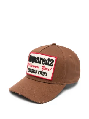 DSQUARED2 logo-patch Baseball Cap | Brown | FARFETCH
