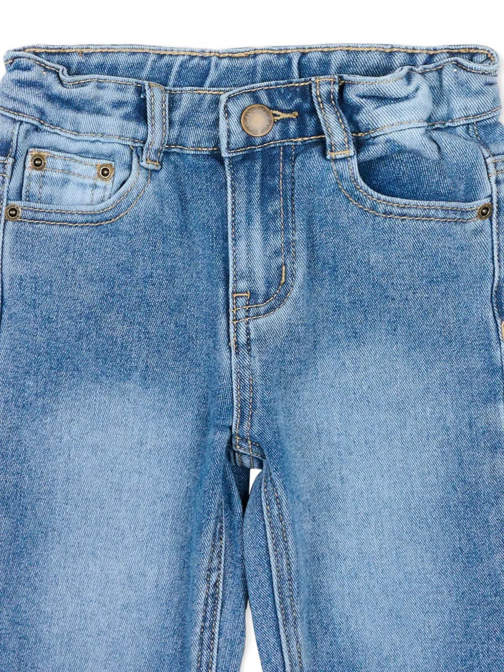  Molo Vaqueros Con Bolsillo Y Botones - Azul 