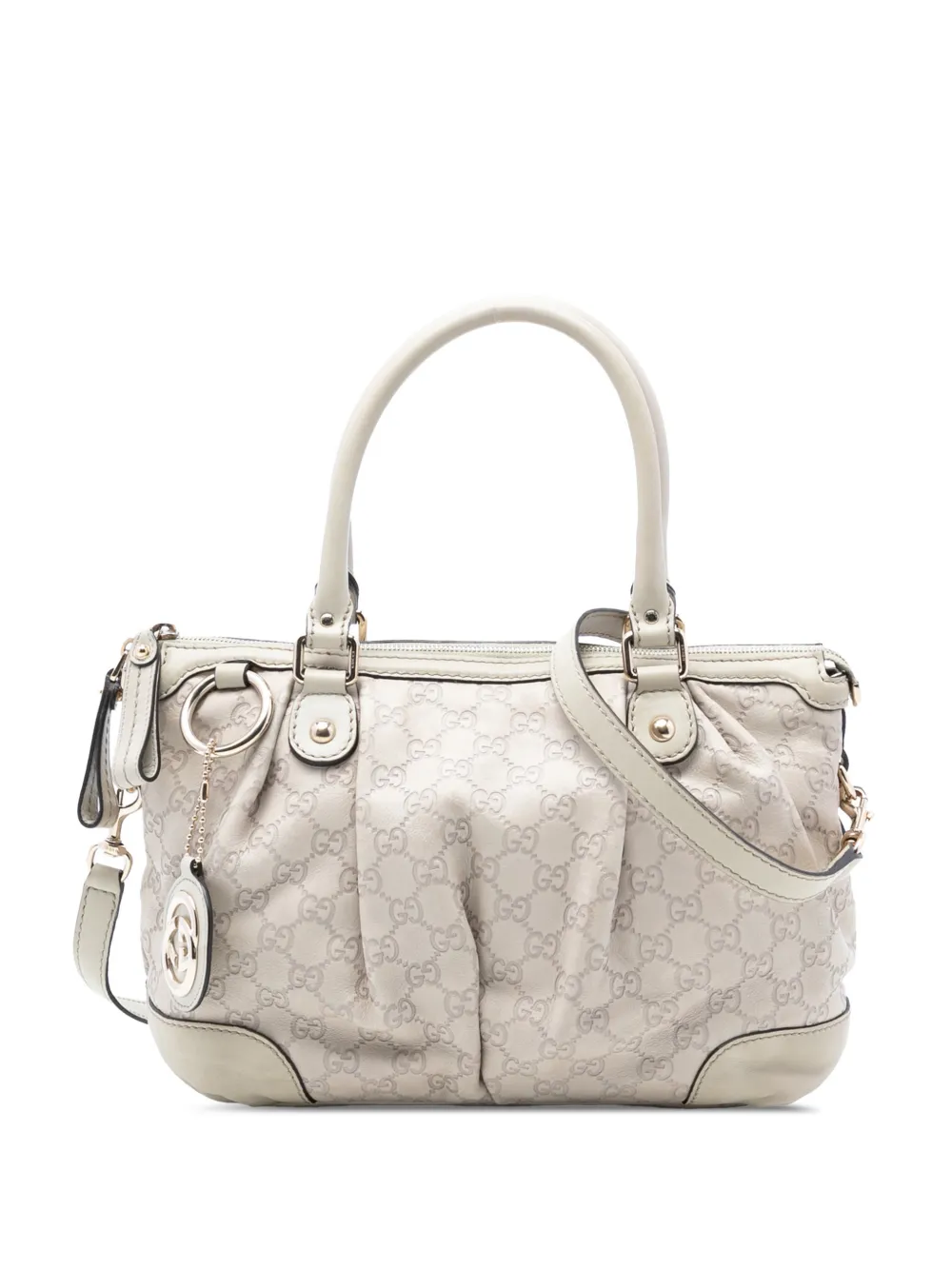 Gucci Pre-Owned 2015-2026 Guccissima Sukey satchel - Bianco
