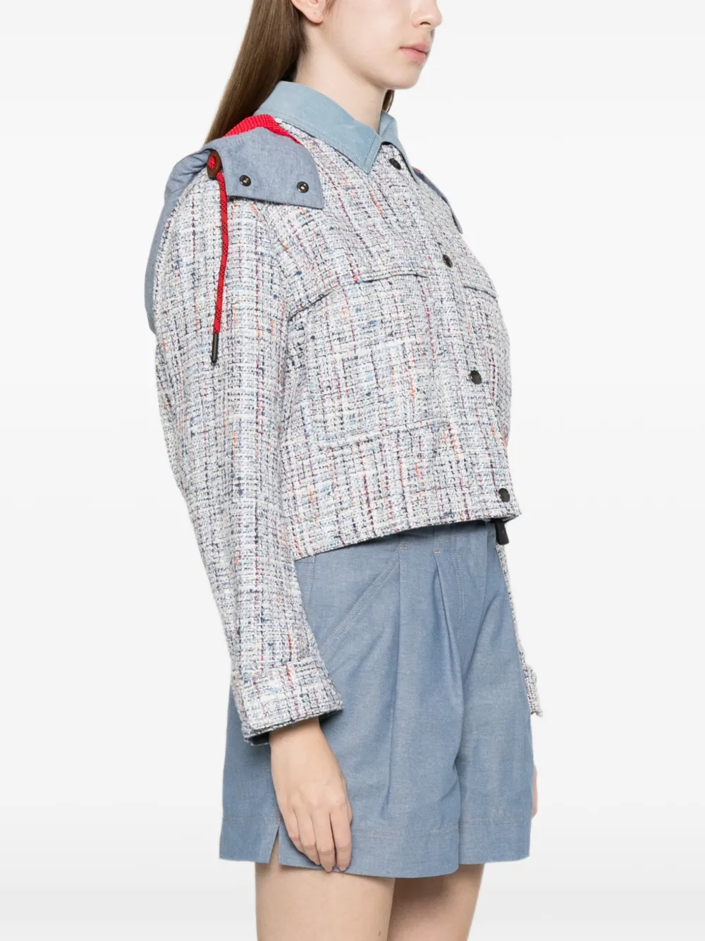 Moncler Grenoble Termez jack met capuchon Blauw