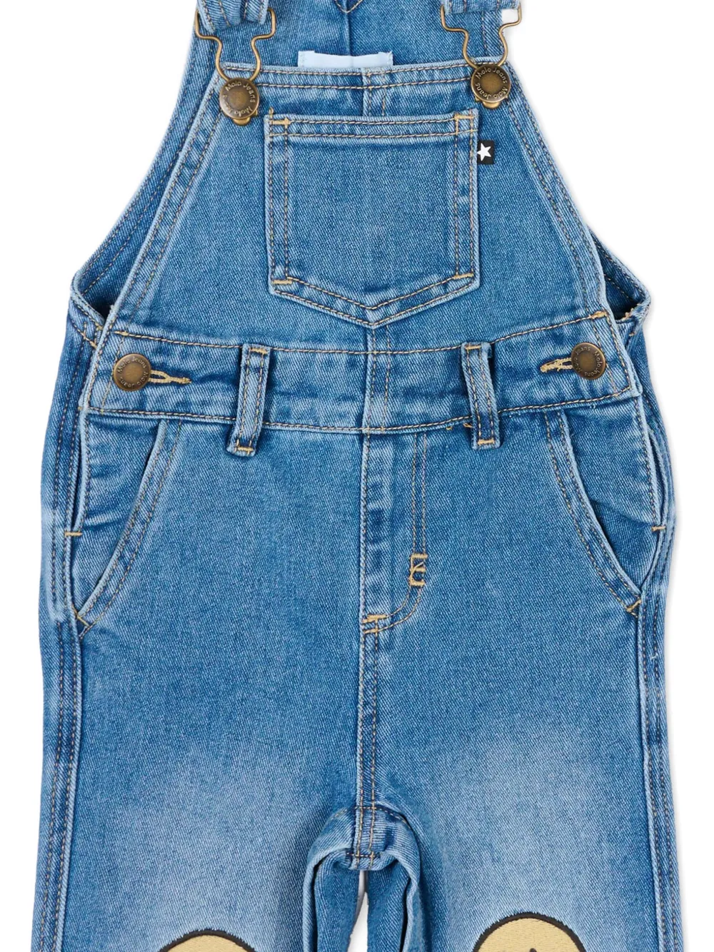  Molo Buttoned Pocket Dungarees - Blue 