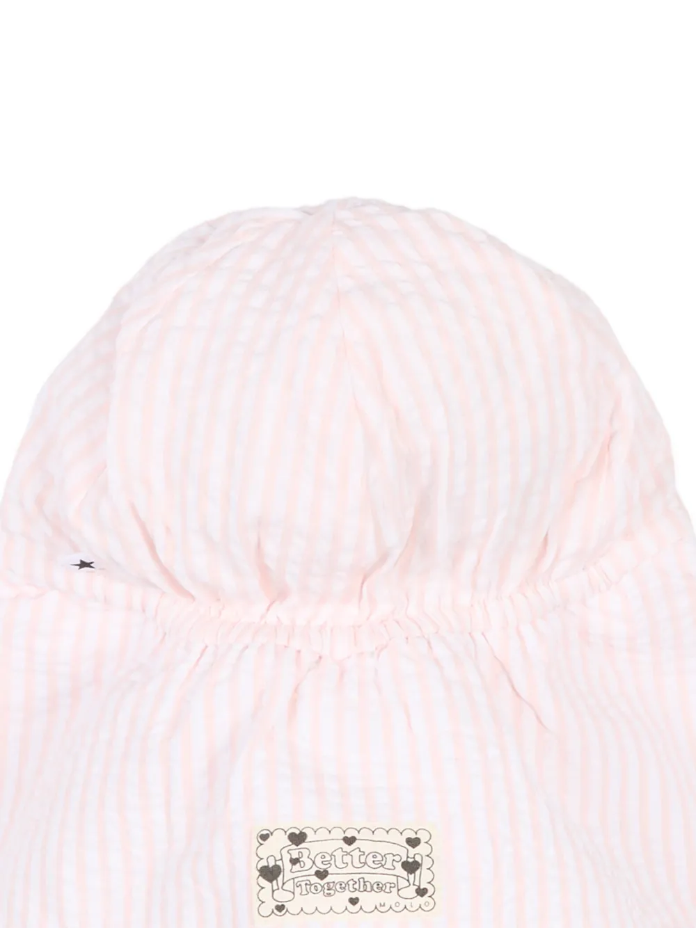 Molo Striped Bucket Hat - Pink 