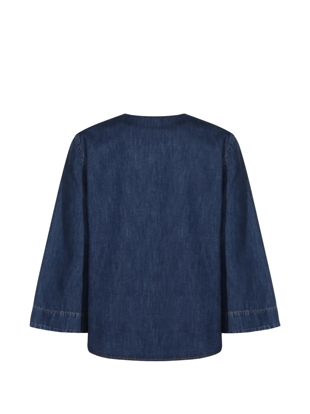 Valentino Garavani pocket V-neck top - Blu