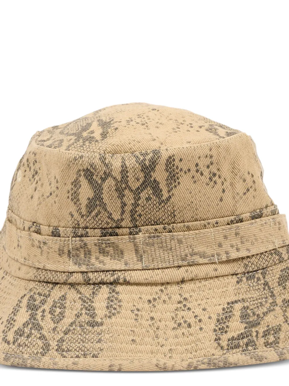Molo Vissershoed met dierenprint Beige