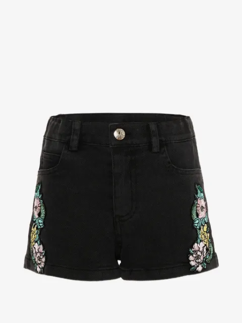 John Richmond Junior floral-embellished shorts