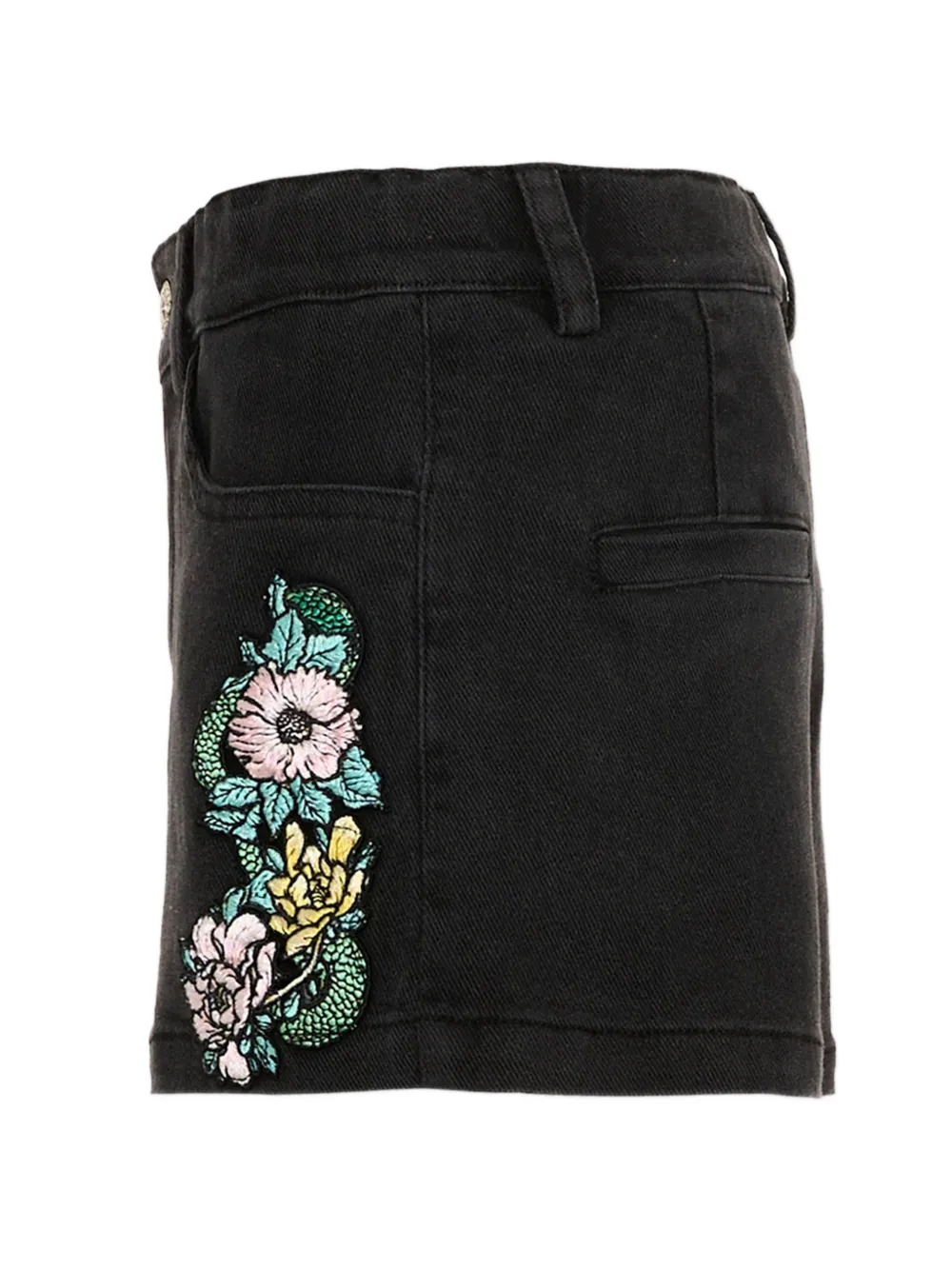 John Richmond Junior Shorts verfraaid met bloemen Zwart