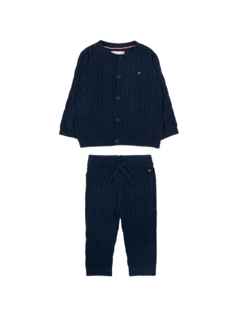 Tommy Hilfiger Junior logo-embroidered trousers set
