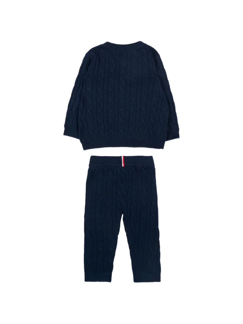  Tommy Hilfiger Junior Logo-embroidered Trousers Set - Blue 