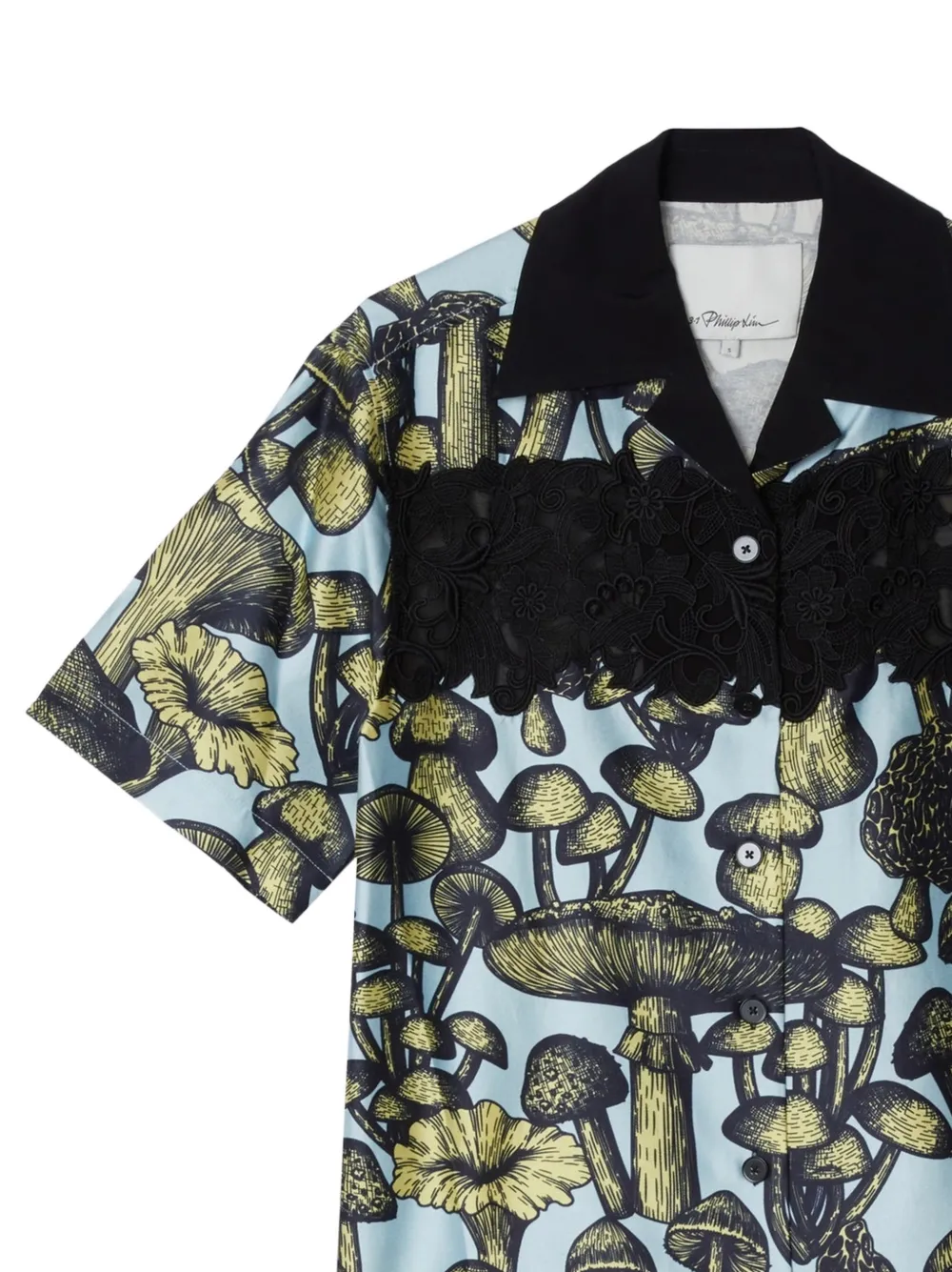 3.1 Phillip Lim Ethereal Mushroom Lace blouse met print Blauw
