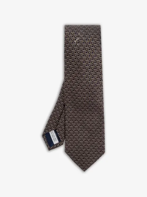 Ferragamo Stropdas met patroon