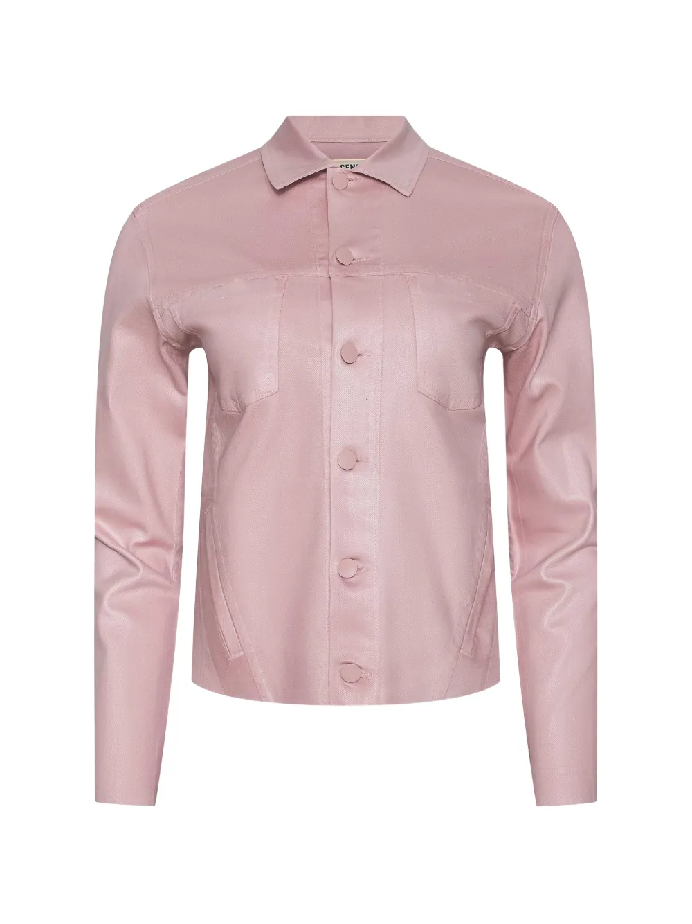 L'Agence slim raw jacket - Rosa