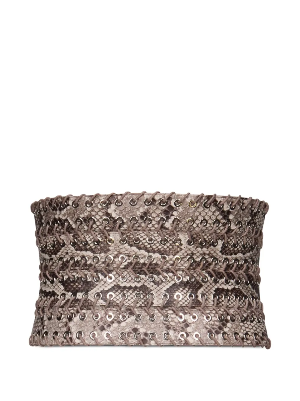 Ludovic de Saint Sernin leather buckle belt - Nero