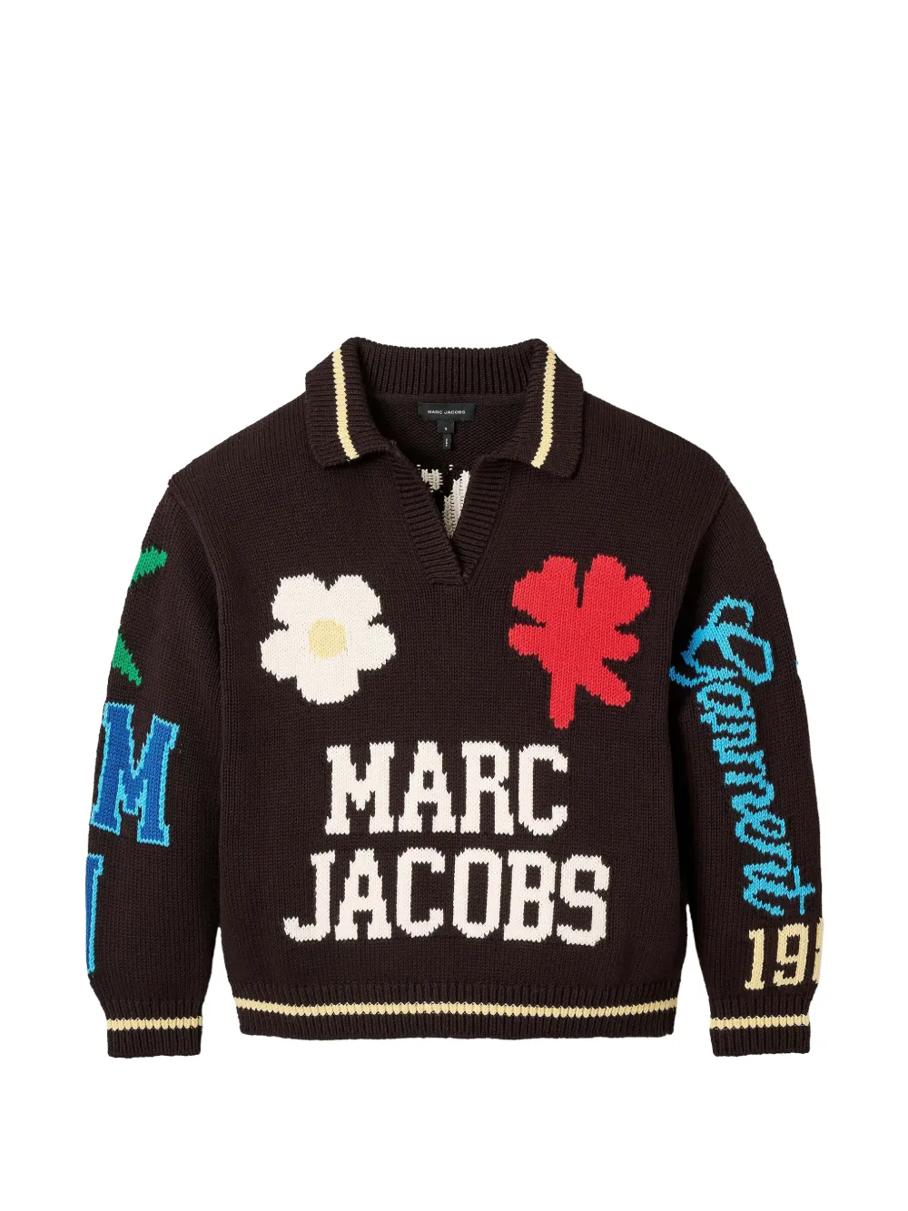 Marc Jacobs jacquard-motif sweater - Marrone
