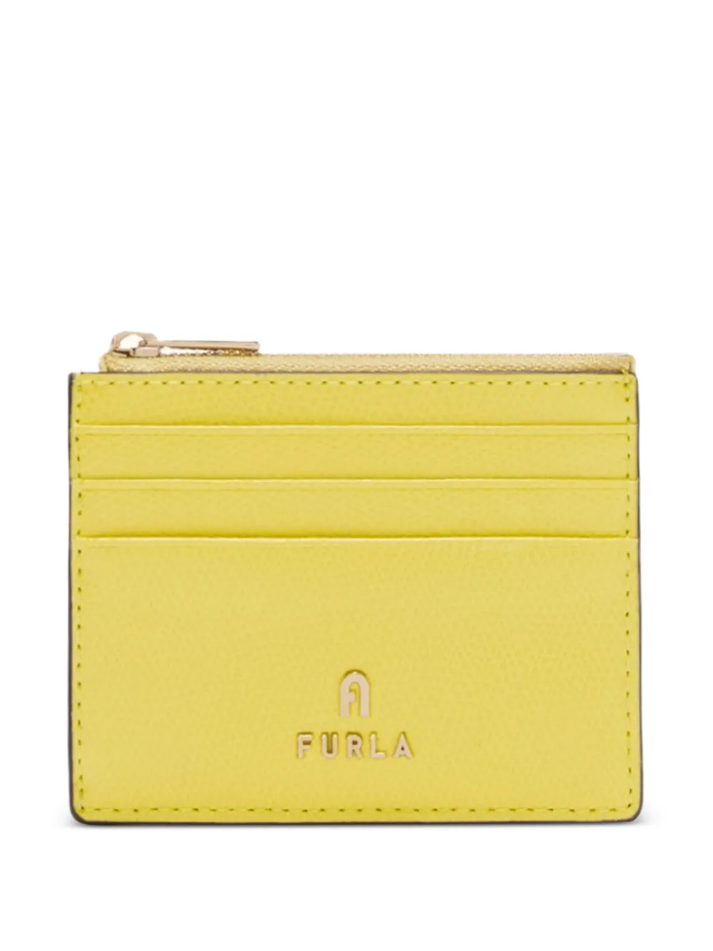 Furla small Camelia zipped card holder - Giallo