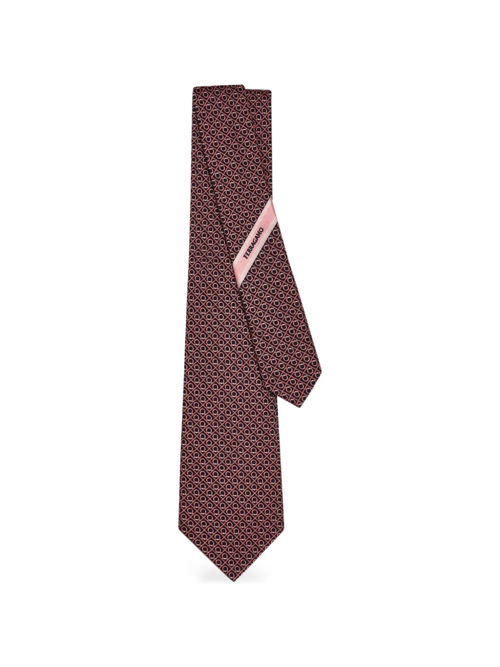 Ferragamo patterned tie - Nero