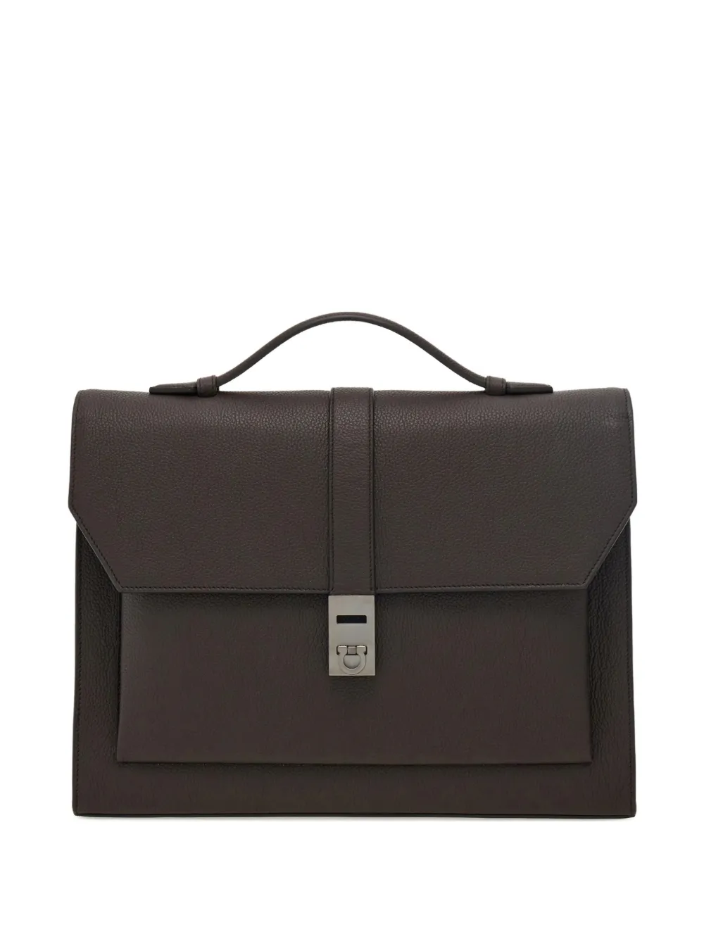 Ferragamo Hug clasp briefcase - Marrone