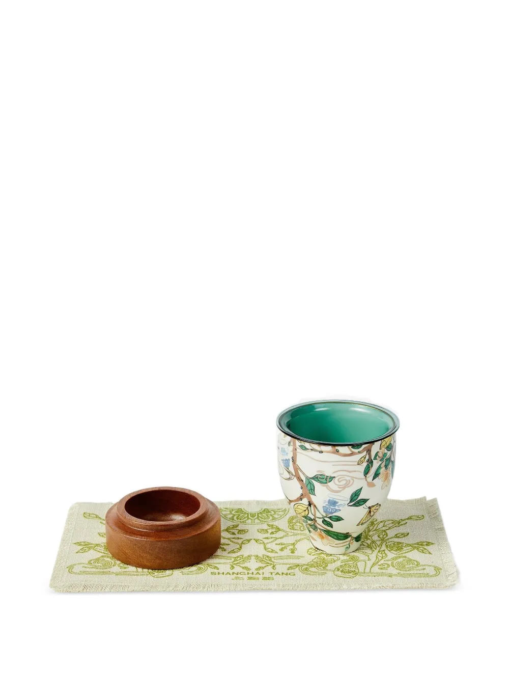 Shanghai Tang Tanga floral-print tea cup (set of two) - Toni neutri