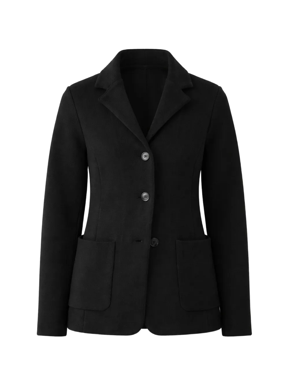 PATRICK ASSARAF front-pocket button blazer - Nero