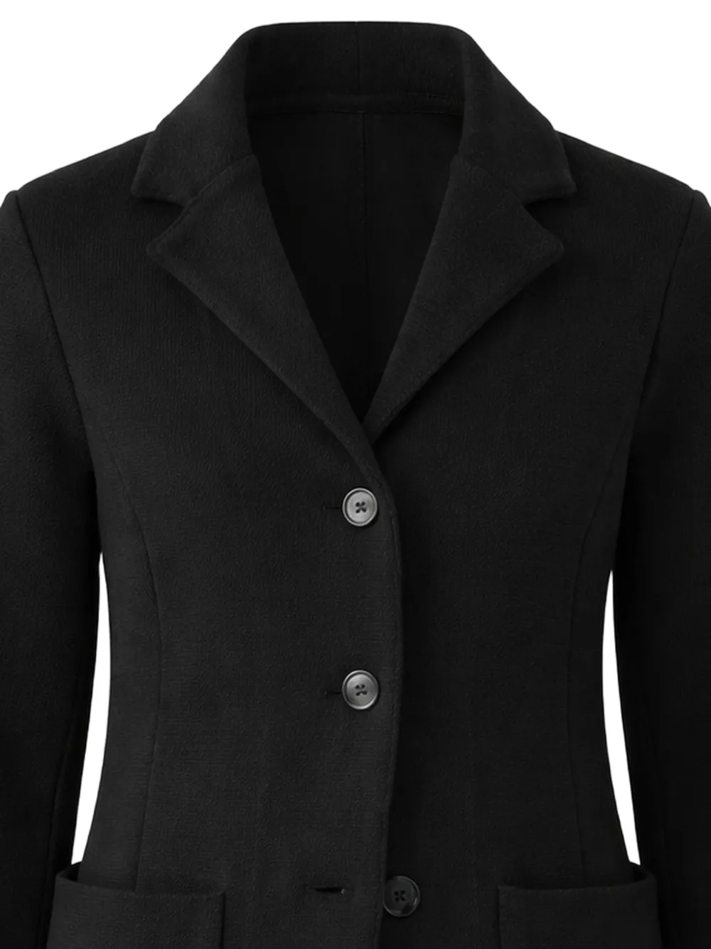  Patrick Assaraf Front-pocket Button Blazer - Black 