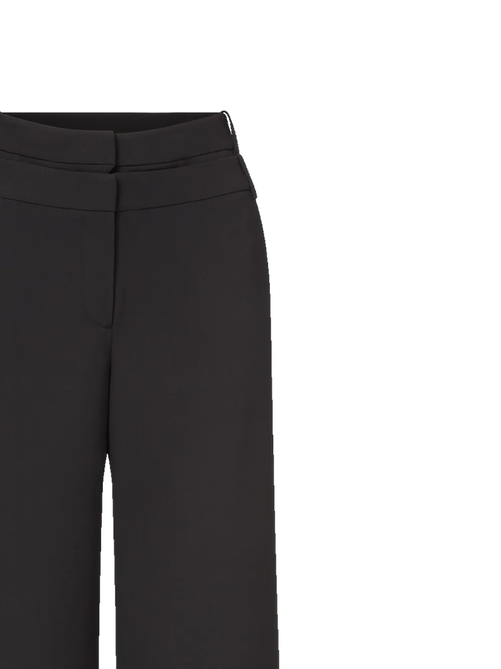 Veronica Beard Tonelli broek met dubbele taille Zwart