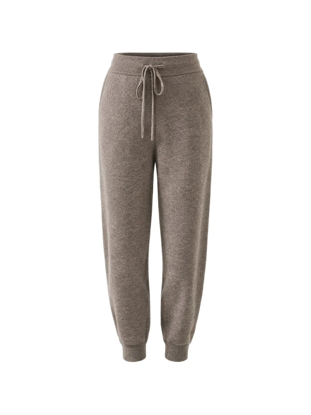 PATRICK ASSARAF drawstring knitted track pants - Toni neutri