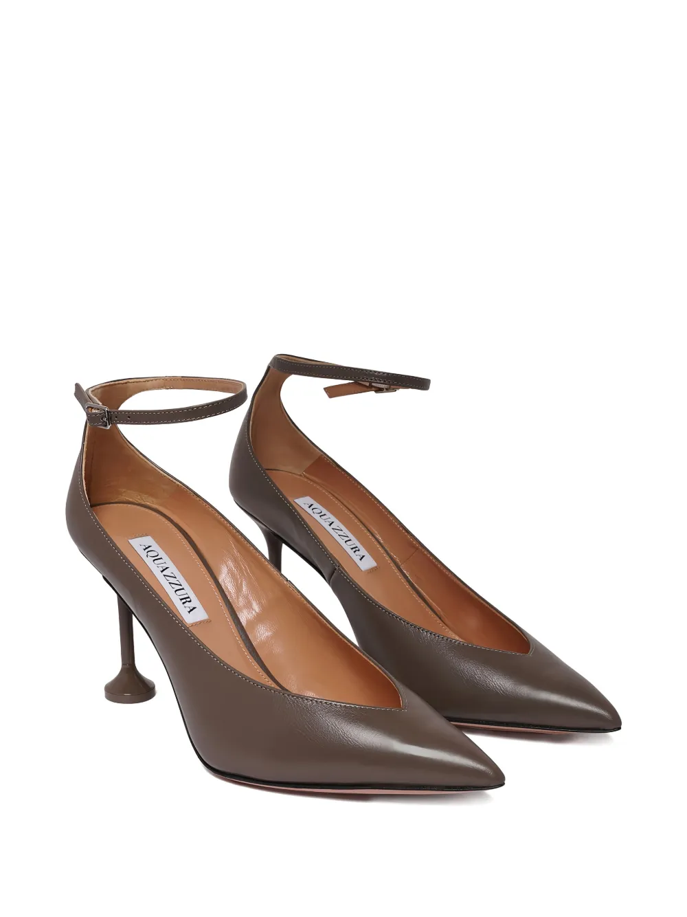 Aquazzura Le Noir pumps met enkelbandje Bruin