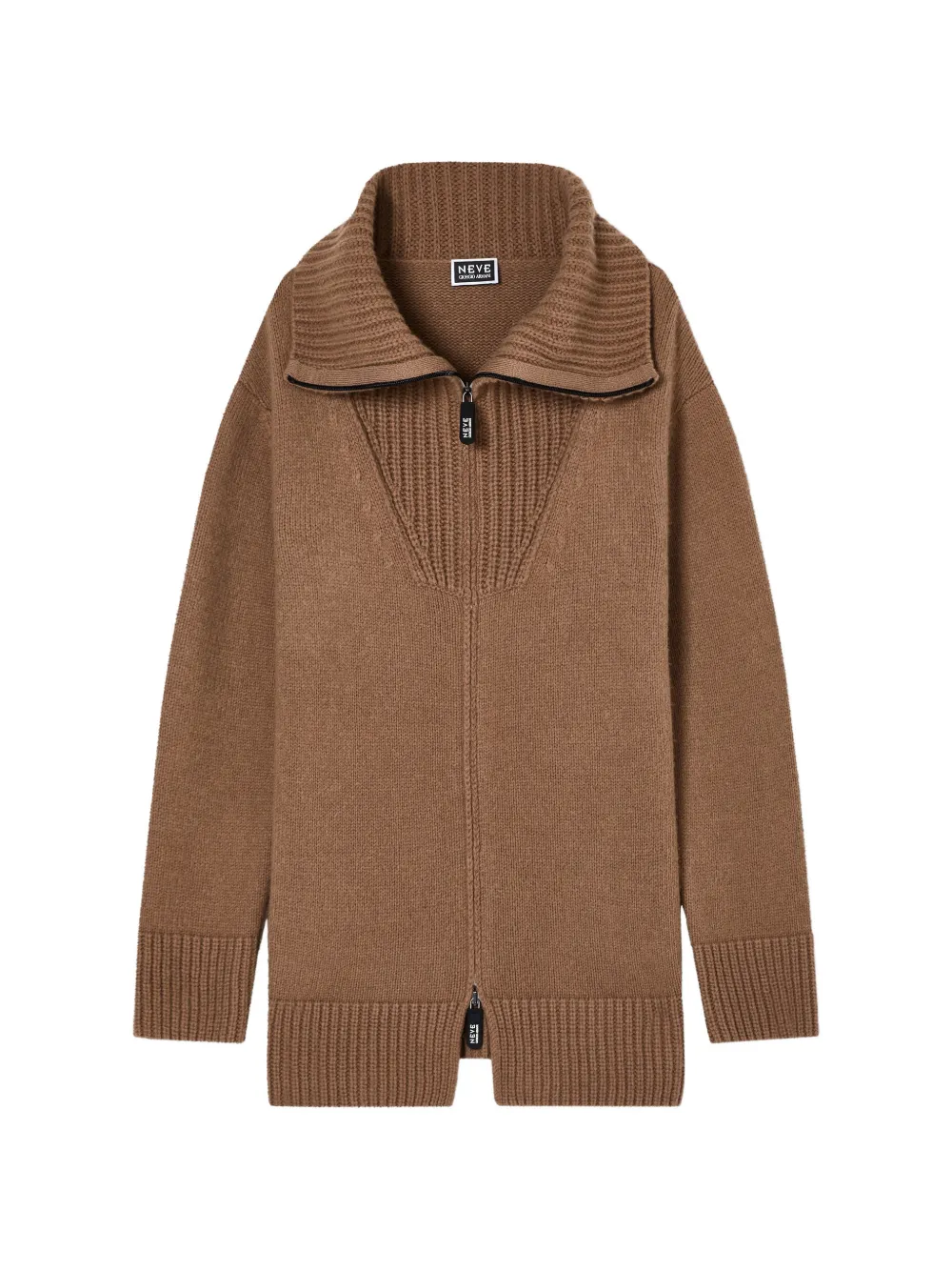 Giorgio Armani wide-collar cardigan - Marrone