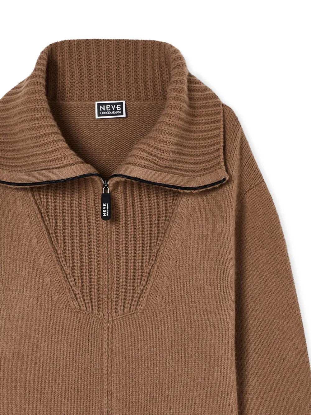  Giorgio Armani Wide-collar Cardigan - Brown 