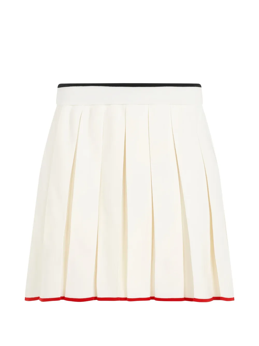 Thom Browne pleated striped-detail mini skirt - Toni neutri