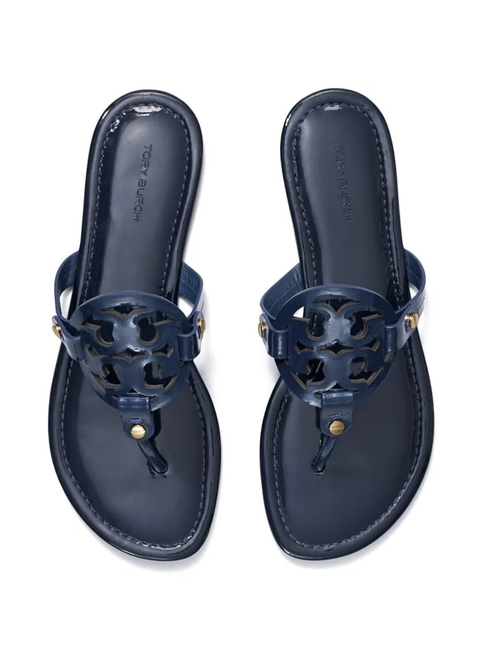 Tory Burch Miller cut-out flat sandals Blauw