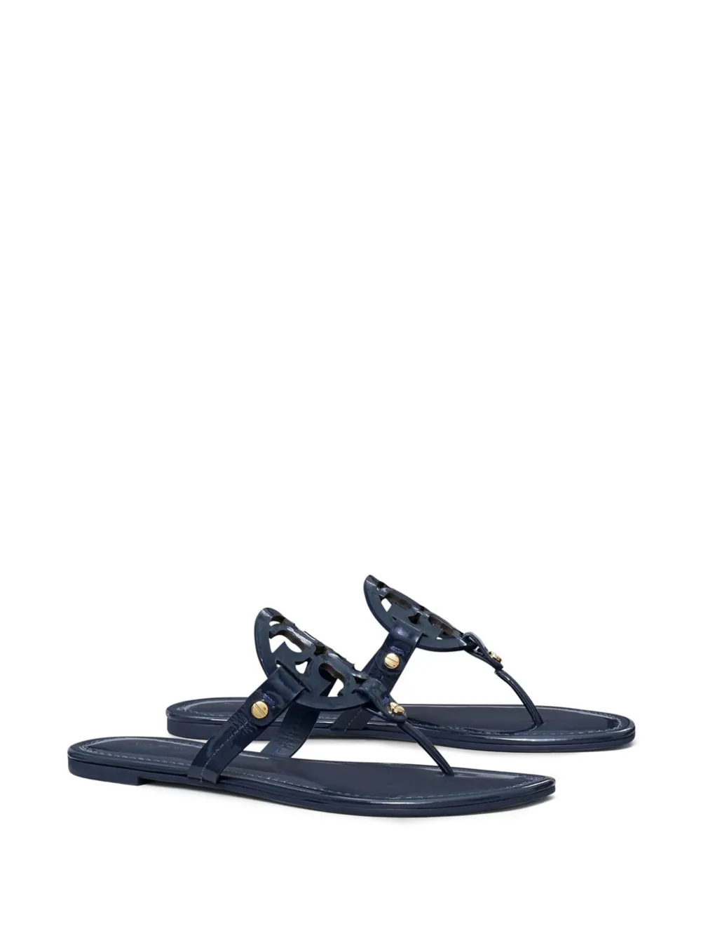 Tory Burch Miller cut-out flat sandals Blauw