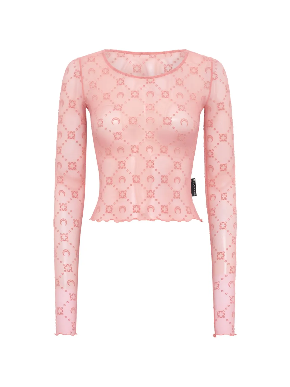 Marine Serre geometric-pattern top - Rosa